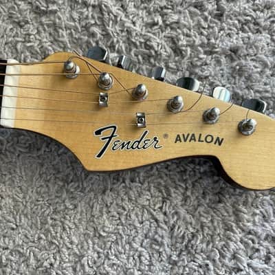 Fender Avalon California Series 1985-1992 MIK Natural Vintage Acoustic Guitar image 6