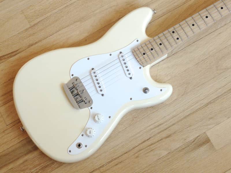 1994 Fender Duo Sonic Electric Guitar Offset White Mexico MIM