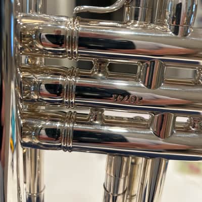 Benge Los Angeles B flat (Bb) Silver Plated Model 3X with standard 3 bell image 6