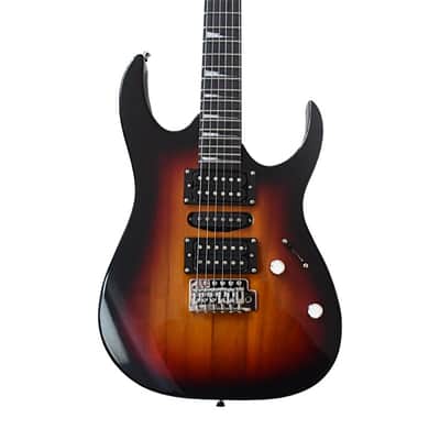 Glarry 170 Type Electric Guitar w/ 20W Amplifier Sunset image 3