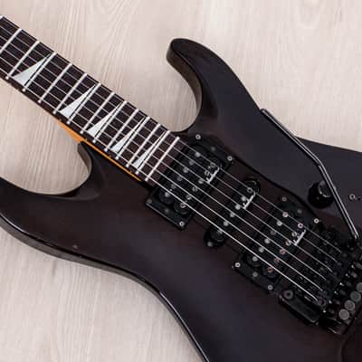 1990 Charvel by Jackson Dinky Arched-Top DKA-115-HSH See-Through Brown w/ Floyd Rose image 6