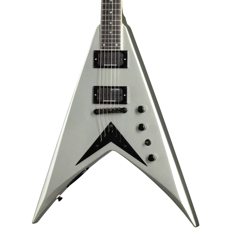 Kramer Dave Mustaine Signature Vanguard Guitar w/ Seymour Duncan Pickups - Silver Metallic image 1