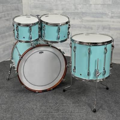 Yamaha Recording Custom 4pc Drum Set 22/10/12/16 Surf Green image 2