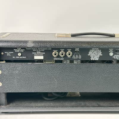 Fender Dual Showman SR Head 1980s - Paul Rivera Designed Red Knobs image 8