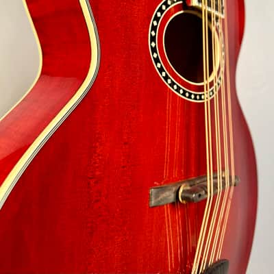 Eastman MDC804 Mandocello Oval Hole - Classic Red image 5