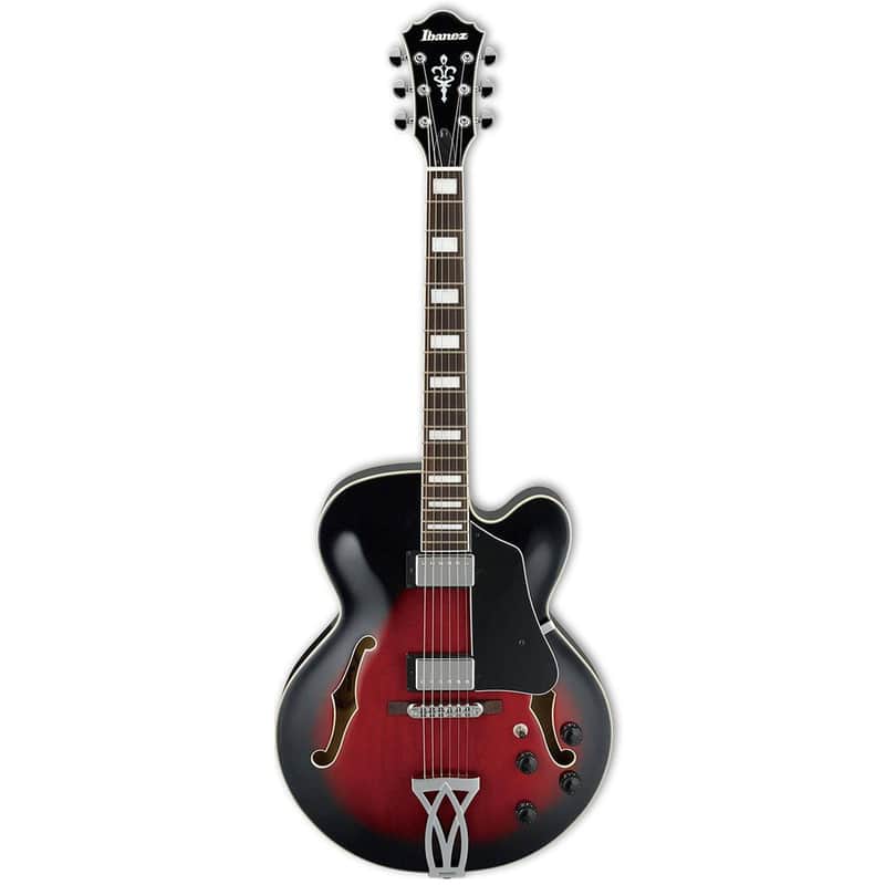 Ibanez AF75 Hollow Body Electric Guitar (Trans Red Sunburst) image 1