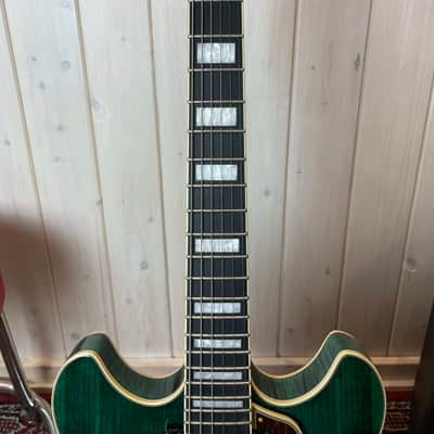 Ibanez AS93FM-TMG 2025 - Transparent Moss Green image 3