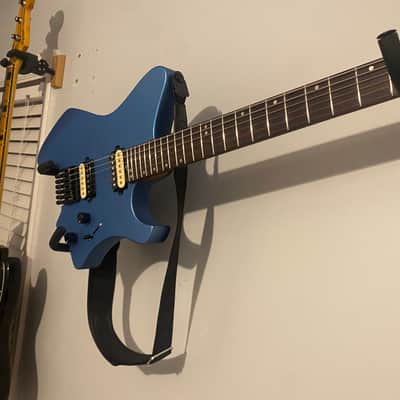 EART GW2-SE Headless Guitar-Blue Satin image 2