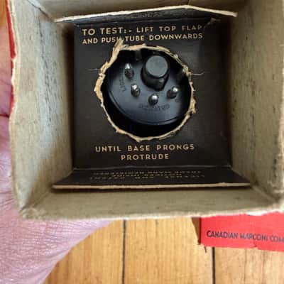 Marconi  6V6 NOS Matched pair tested image 5