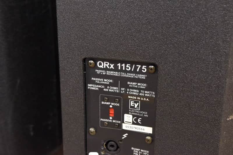 Electro-Voice (EV) QRx 115/75 Passive Loudspeaker (PAIR) (church