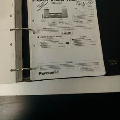 Lot of Vintage Panasonic CD Players/Amplifier Service Manuals SL-SW202-SU-HT500 image 10