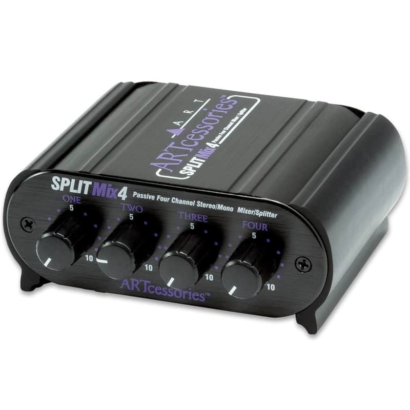 ART SPLITMIX4 Passive Four channel Stereo / Mono Mixer / Splitter image 1