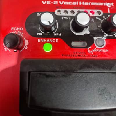 Boss VE-2 - Vocal Harmonist - Red - Excellent image 3