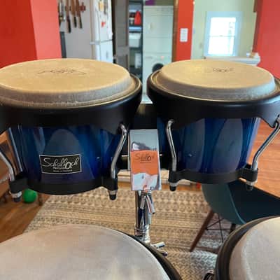 Schalloch Percussion Conga & Bongo Set Blue Burst image 3