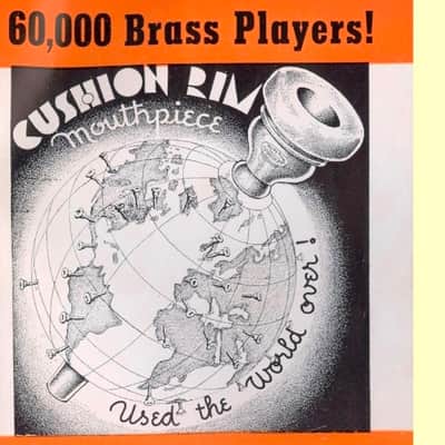 RARE GOLD PLATED HANDMADE RUDY MUCK CUSHION RIM 17-C 1930'S TRUMPET MOUTHPIECE ORIG FIN. 92% FREE SHIP image 4