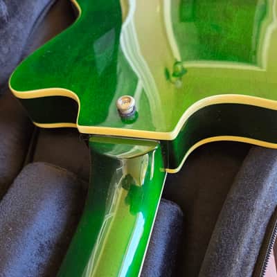ONE OF A KIND Eastwood Bill Nelson Astroluxe Cadet Custom Prototype semi-hollow guitar Emerald Back image 16