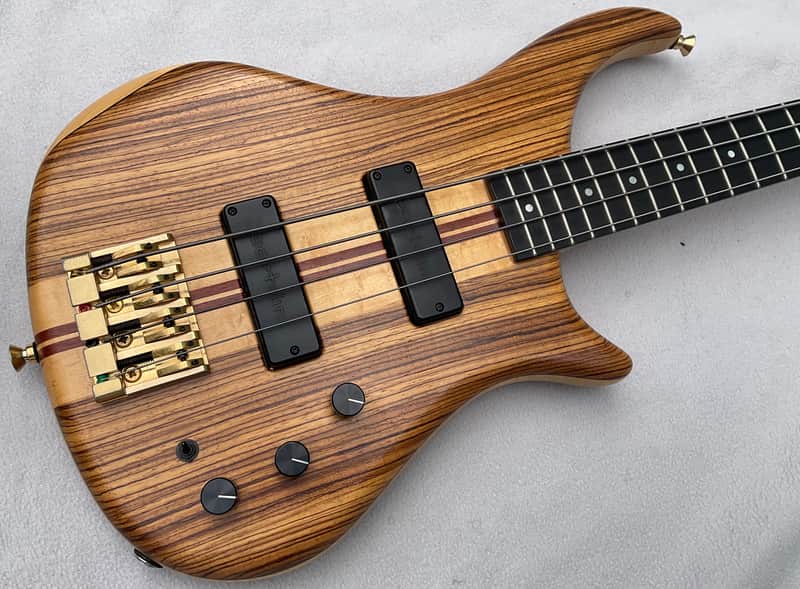 Pedulla ET4 Thunderbass Zebrawood w/ OHSC image 1