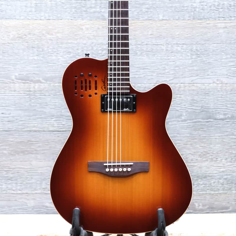 【ハードケース付】 Godin A6 Ultra cognac burst Godin A6 Ultra Semi-Acoustic/Electric Guitar Cognac Burst | Reverb