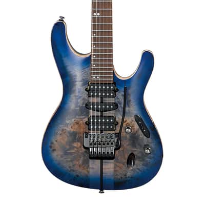 Used Ibanez S1070PBZCLB S Premium Electric Guitar - Cerulean Blue Burst image 1