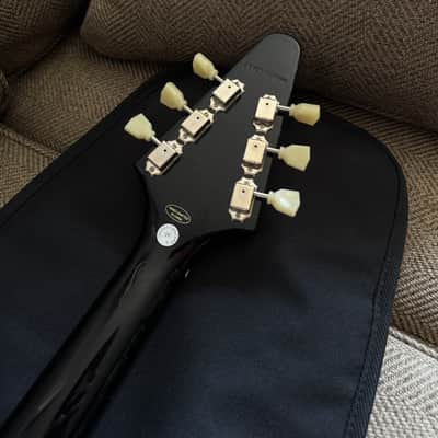 Epiphone Flying V Solid Body Electric Guitar - Ebony image 6