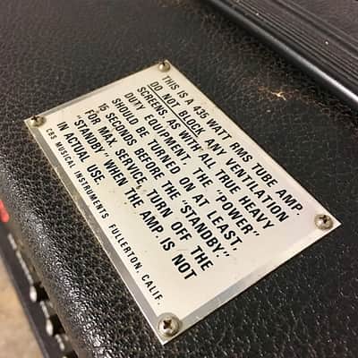 Fender 400-ps c 1969 original vintage USA 500 watt all tube monster bass guitar amplifier image 8