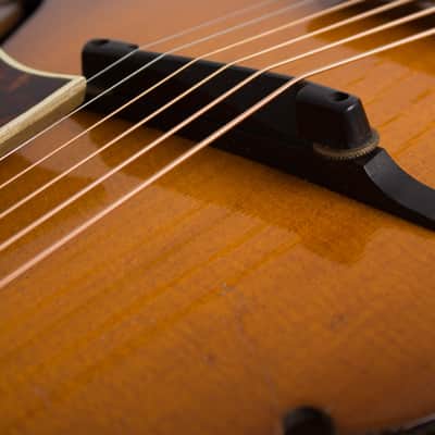 D'Angelico Style B Arch Top Acoustic Guitar (1938), ser. #1350, original black hard shell case. image 14