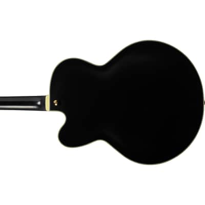 Ibanez PM3C Pat Metheny Signature Hollow Body Guitar w/ Hardshell Case - Black Low Gloss image 7
