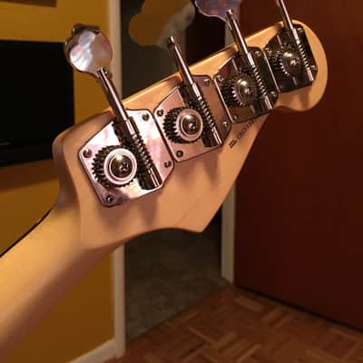 Lefty Left Handed Fender/Warmoth Jazz Bass Olympic White image 5