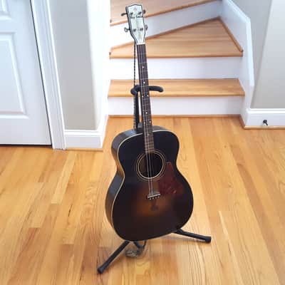 Harmony Roy Smeck Professional Tenor Guitar 1930s - Sunburst Mahogany image 2