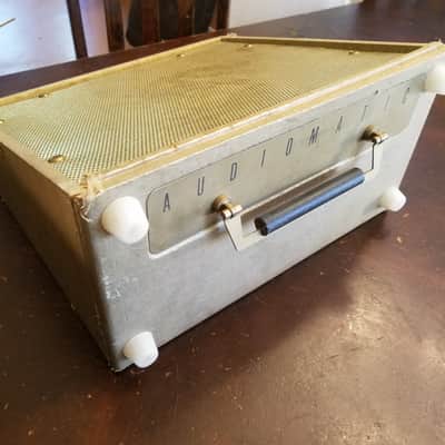 Audiomatic Empty vintage MCM speaker cabinet for 8" driver 1959 - gold image 10