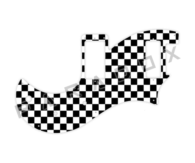 Custom Pickguard For 2020 - 2024 Made in America PRS S2 Vela Type-D Single-coil - Checkerboard Graphic .090" image 1
