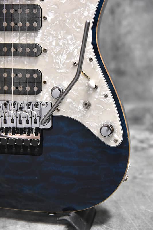 Schecter EX-V-24 CTM-FRT Black Aqua | Reverb