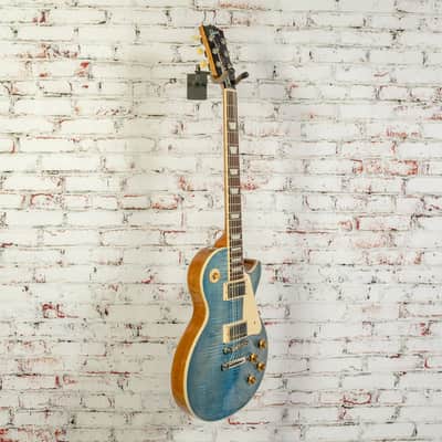Gibson - Les Paul Standard 50s Figured Top - Electric Guitar - Ocean Blue - w/ Hardshell Case image 4