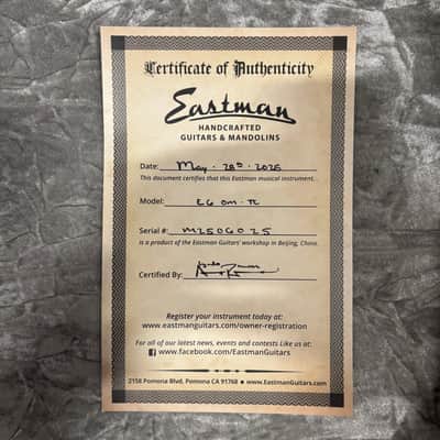 Eastman E6OM-TC - Natural - M2506025 image 12