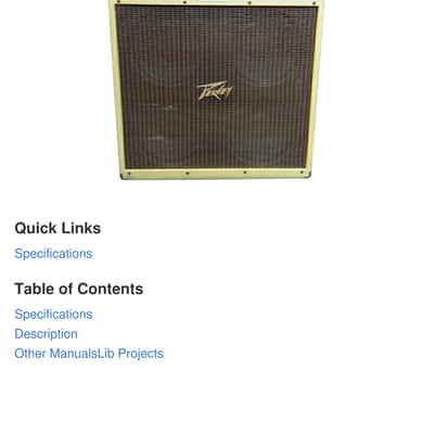 Peavey Classic 410E 400-Watt 4x10" Guitar Speaker Cabinet 1990s - Tweed image 3