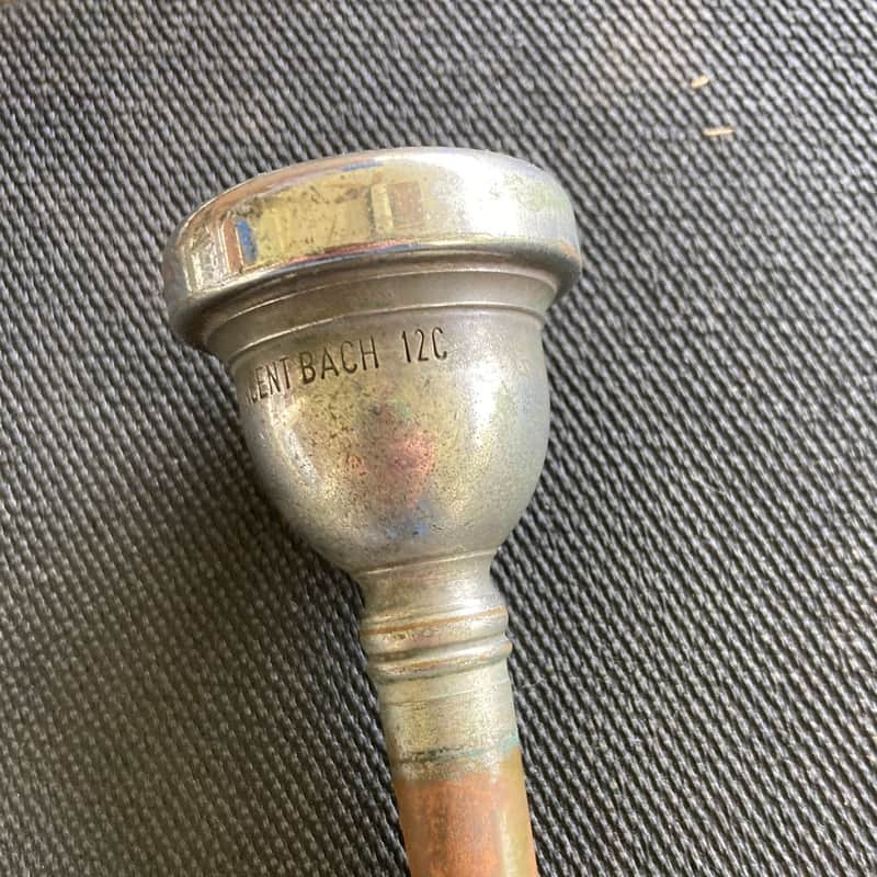 Older well worn Vincent Bach 12c tenor shank Trombone Mouthpiece image 1