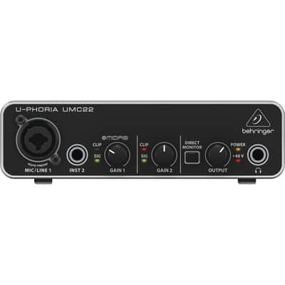 Behringer U-Phoria UMC22 USB Audio Interface - USB Audio Interface image 1