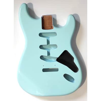 Alder 2 pieces Body SSS Stratocaster style, Sonic Blue NITRO Varnish image 1