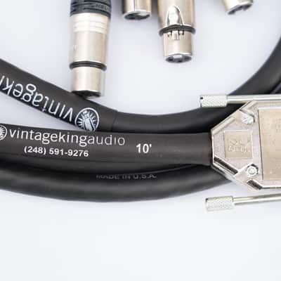 2 Vintage King 10' Jumperz Ziplines ZL8 8-Channel DB25-XLR Snake Cables #46360 image 11