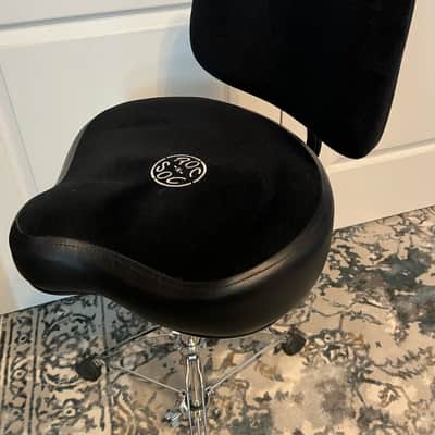 Roc-N-Soc Nitro Gas Drum Throne with Original Saddle and Backrest – Black image 5