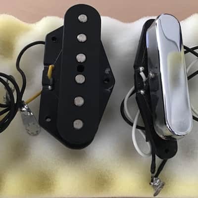 Fender Mex Telecaster Pickup Set 2007s - Chrome / Black image 3