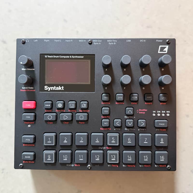 Elektron Syntakt 12 Track Drum Computer & Synthesizer w/ Decksaver image 1
