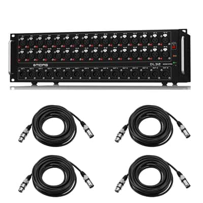 Midas DL32 32-Input/16-Output Stage Box with 32 Midas Mic Preamplifiers, Bundle with 4x 25' XLR Microphone Cable image 1