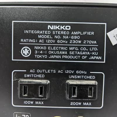 Nikko MA-690 Integrated Stereo Amplifier 1979 Black image 12