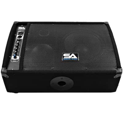 Premium Powered 2-Way 10" PA Floor Monitor with Titanium Horn - Active Monitor image 2