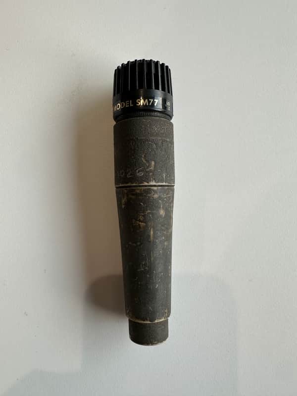 Shure SM77 Cardioid Dynamic Microphone 1980s - Black image 1