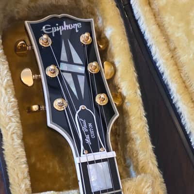 Epiphone "Inspired by Gibson Custom" Les Paul Custom 2024 - Present - Ebony image 3