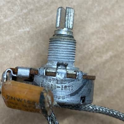 Gibson Vintage 1957 Gibson ES 175 Control Harness 500K Volume 250K Tone with Cap 1958 1950's image 1