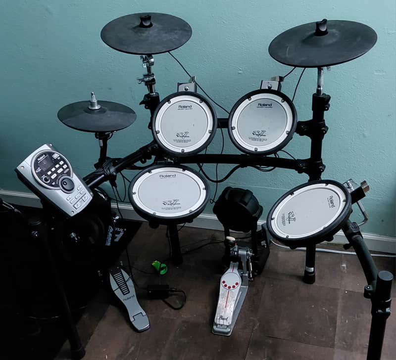 Roland TD-15K V-Drum Kit with Mesh Pads 2010s - Black image 1