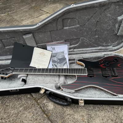 Mayones Regius 6 Monolith Black PorRed Matt 2019 - Red Grain image 1